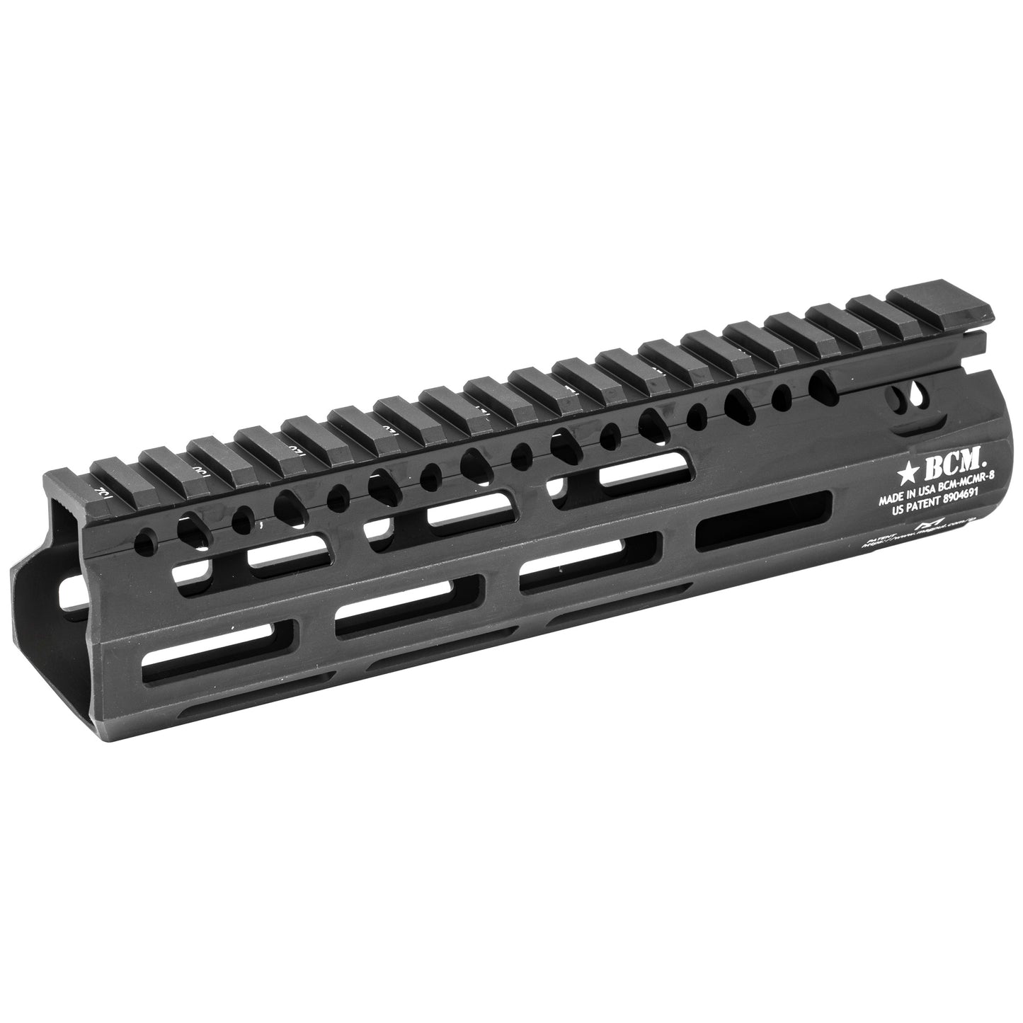 Bcm Gunftr Mcmr Rail 556 8" Blk Mlok