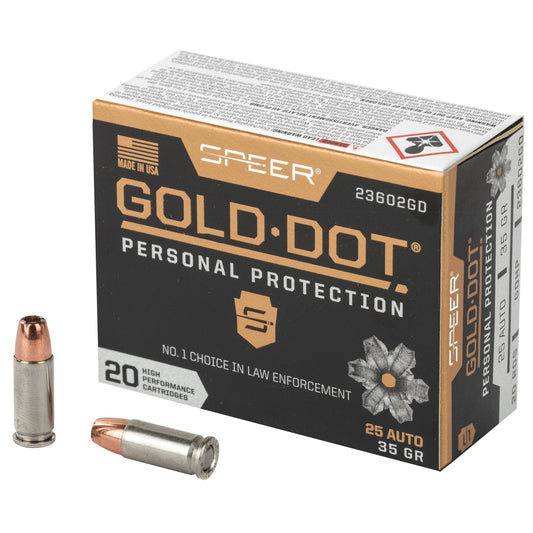 Spr Gold Dot 25acp 35gr Hp 20/200