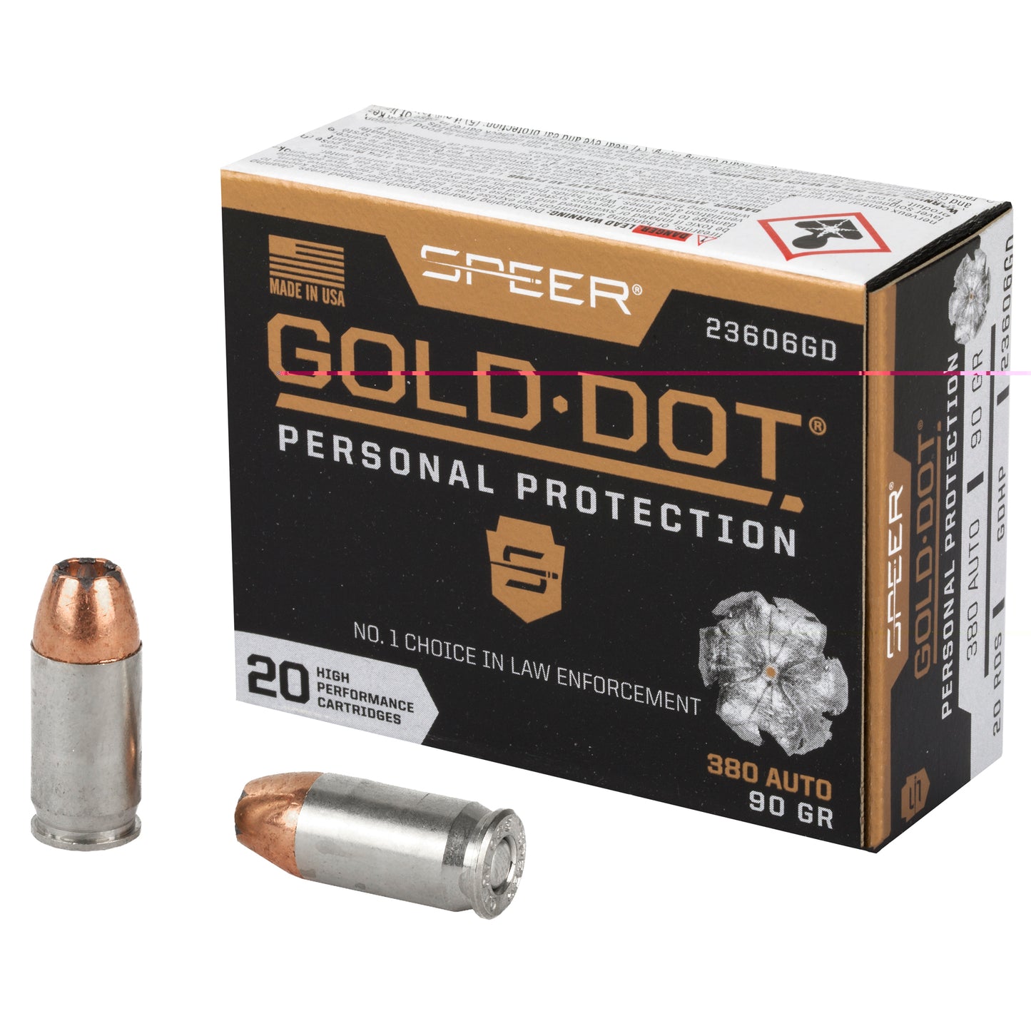 Spr Gold Dot 380acp 90gr Hp 20/200