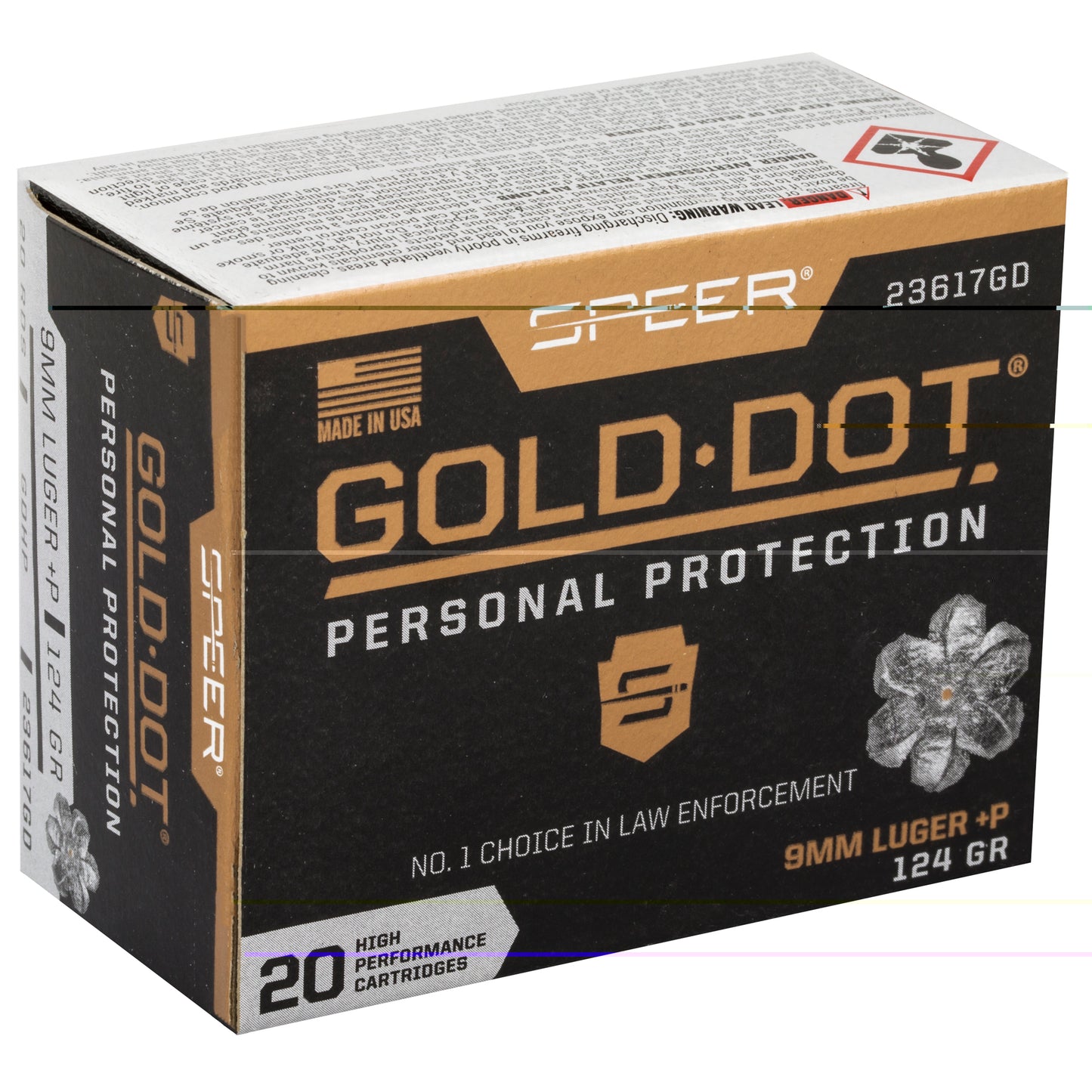 Spr Gold Dot 9mm+p 124gr Hp 20/200