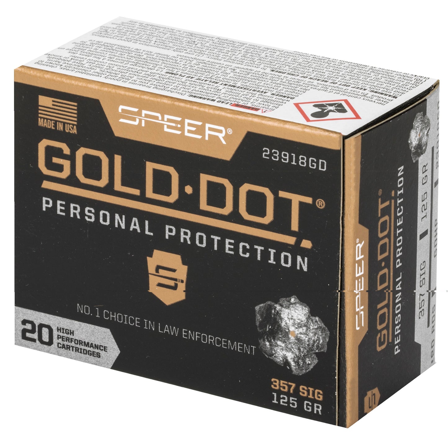 Spr Gold Dot 357sig 125gr Hp 20/200