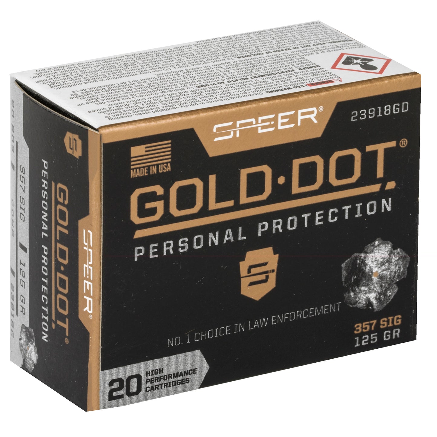 Spr Gold Dot 357sig 125gr Hp 20/200