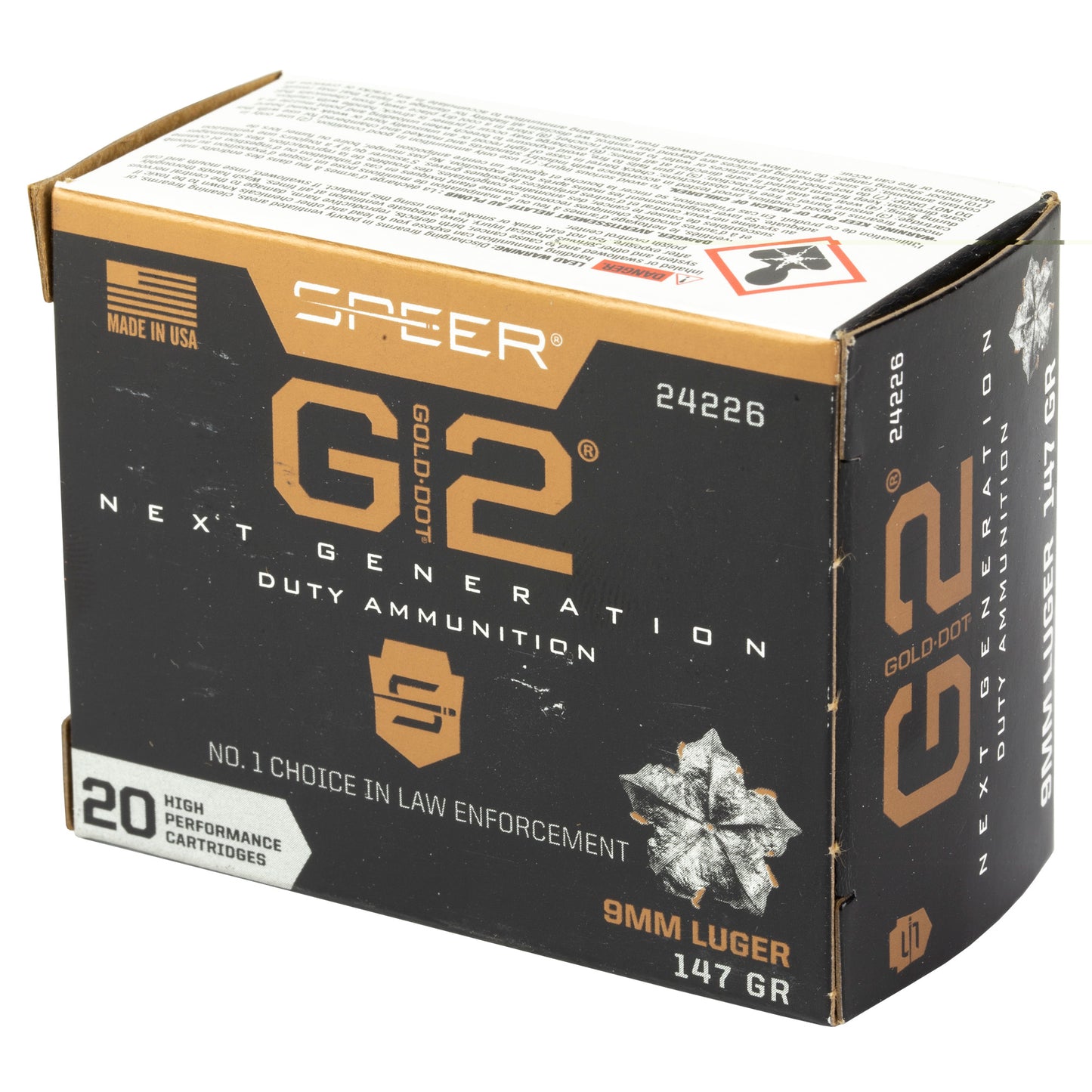 Spr Gold Dot G2 9mm 147gr 20/200