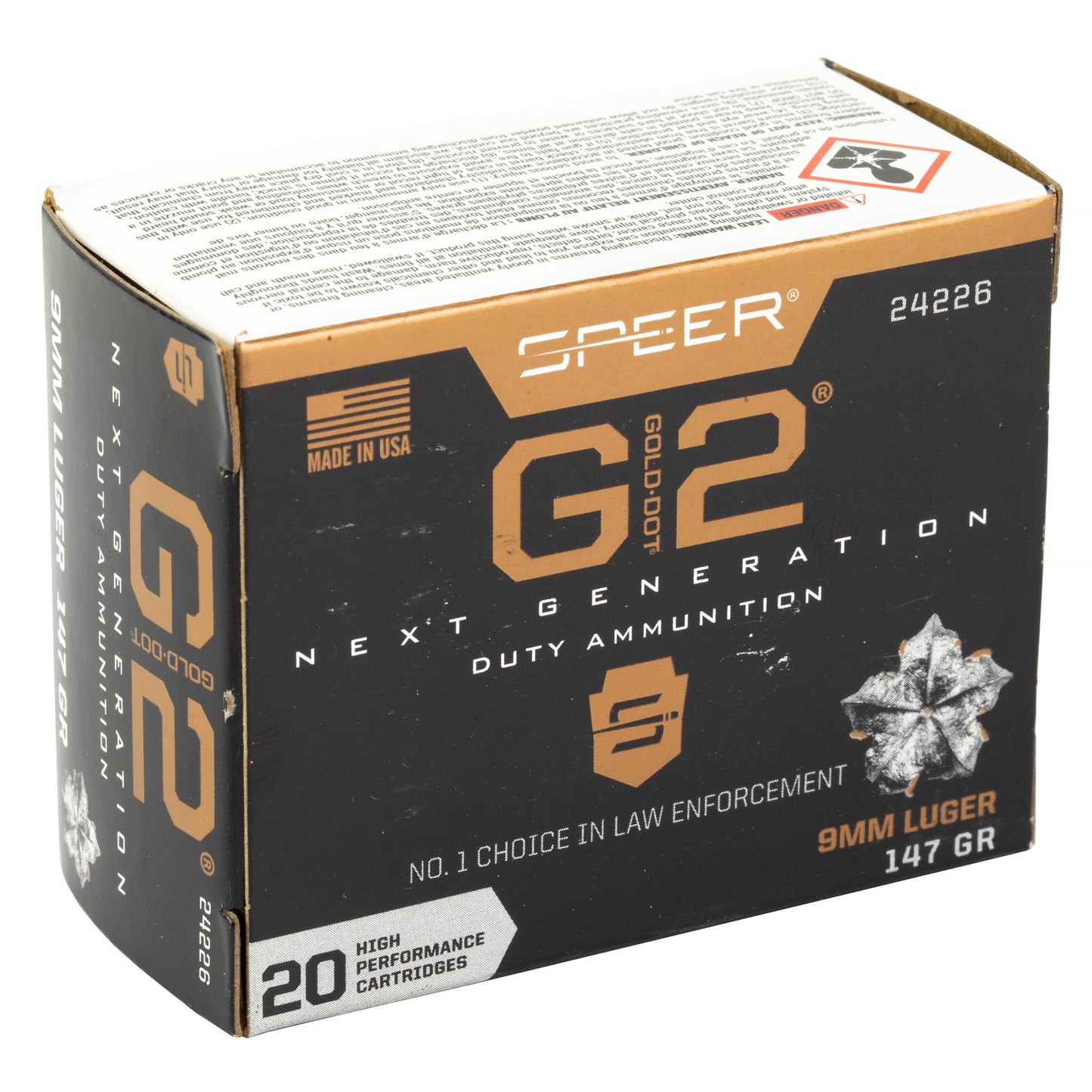 Spr Gold Dot G2 9mm 147gr 20/200