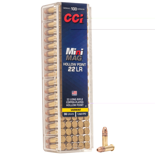 Cci Mini Mag 22lr Hp Plstc 100/5000