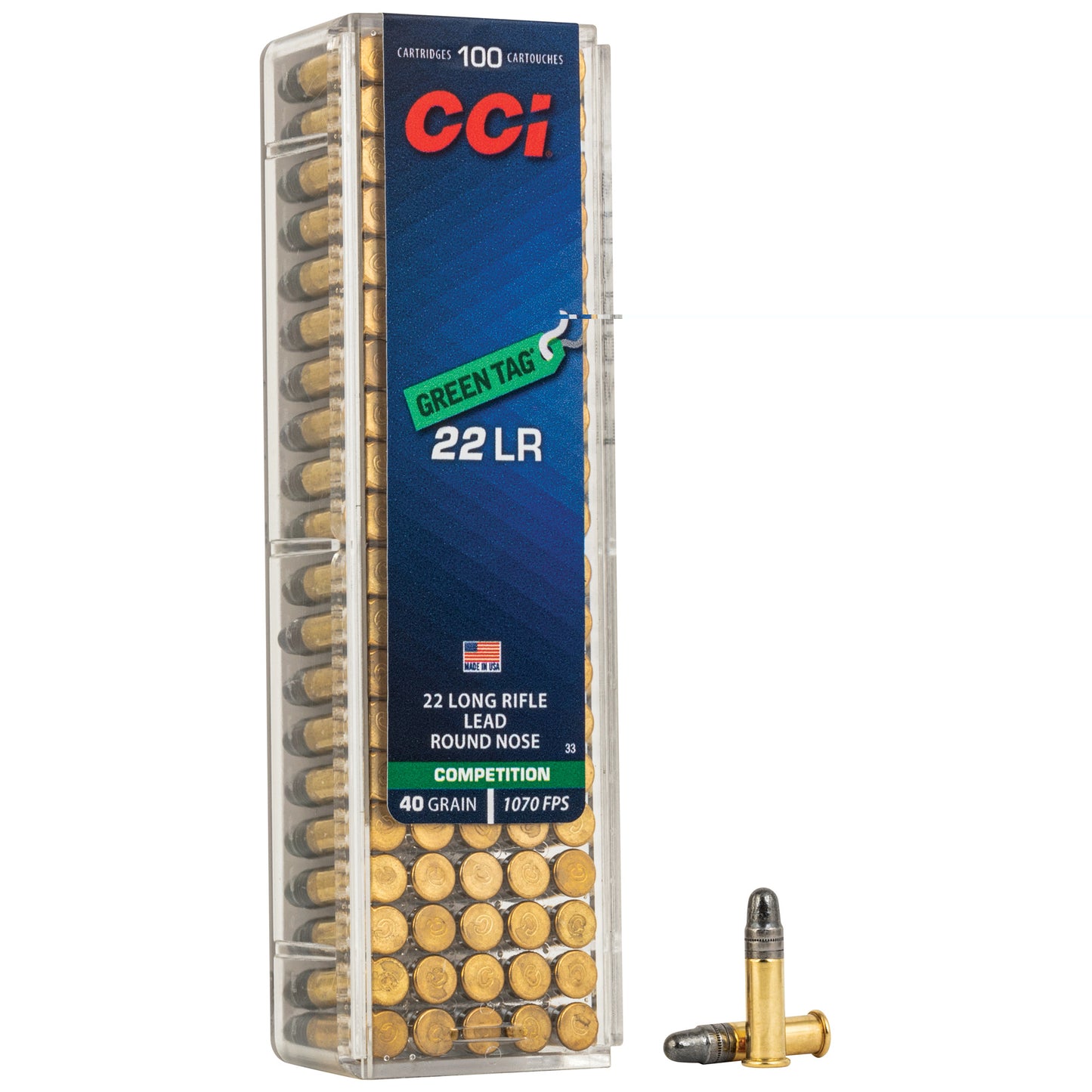 Cci 22lr Green Tag Comp 100/5000