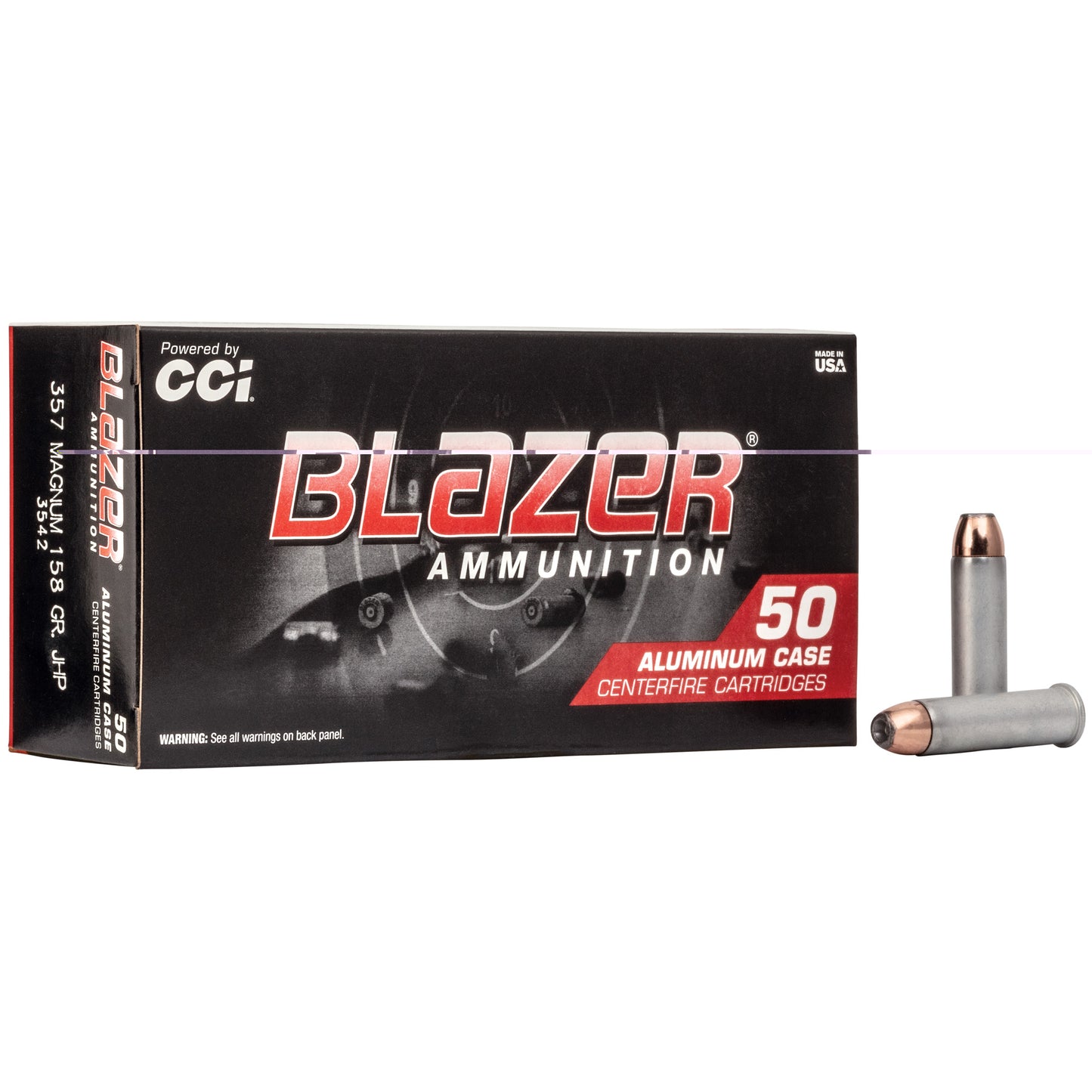 Blazer 357mag 158gr Jhp 50/1000