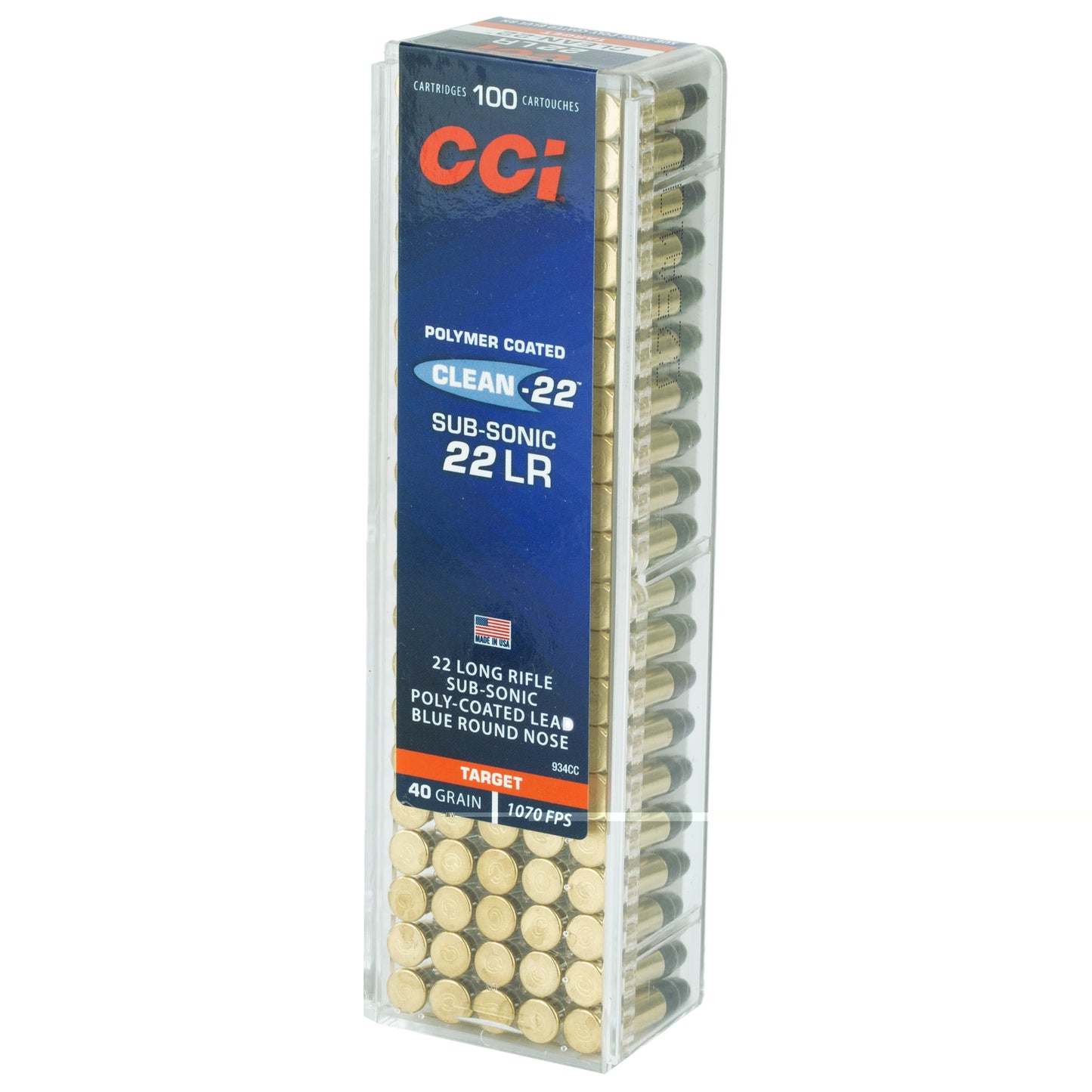 Cci 22lr Sub 40gr Lrn Blue 100/5000