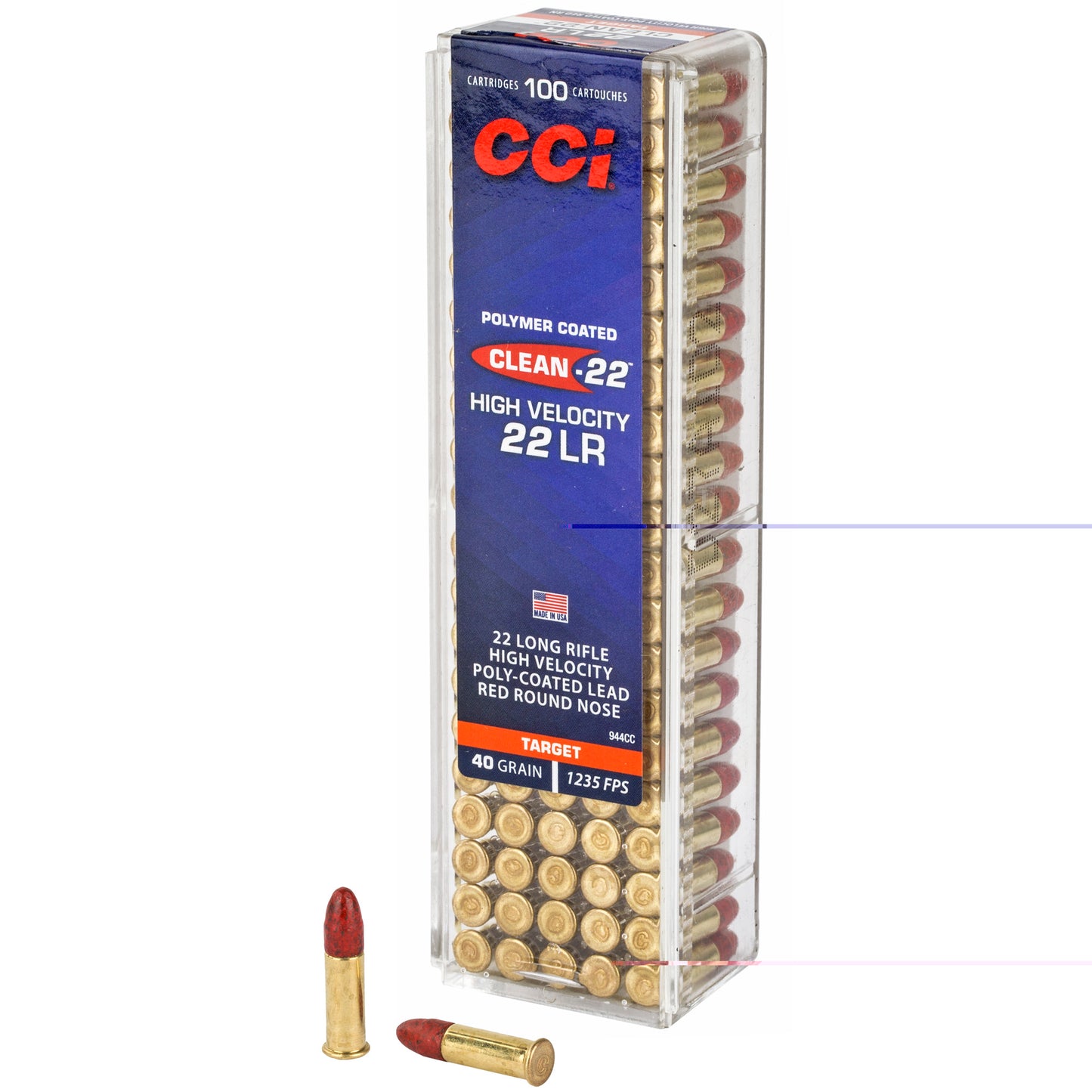 Cci 22lr Hv 40gr Lrn Red 100/5000