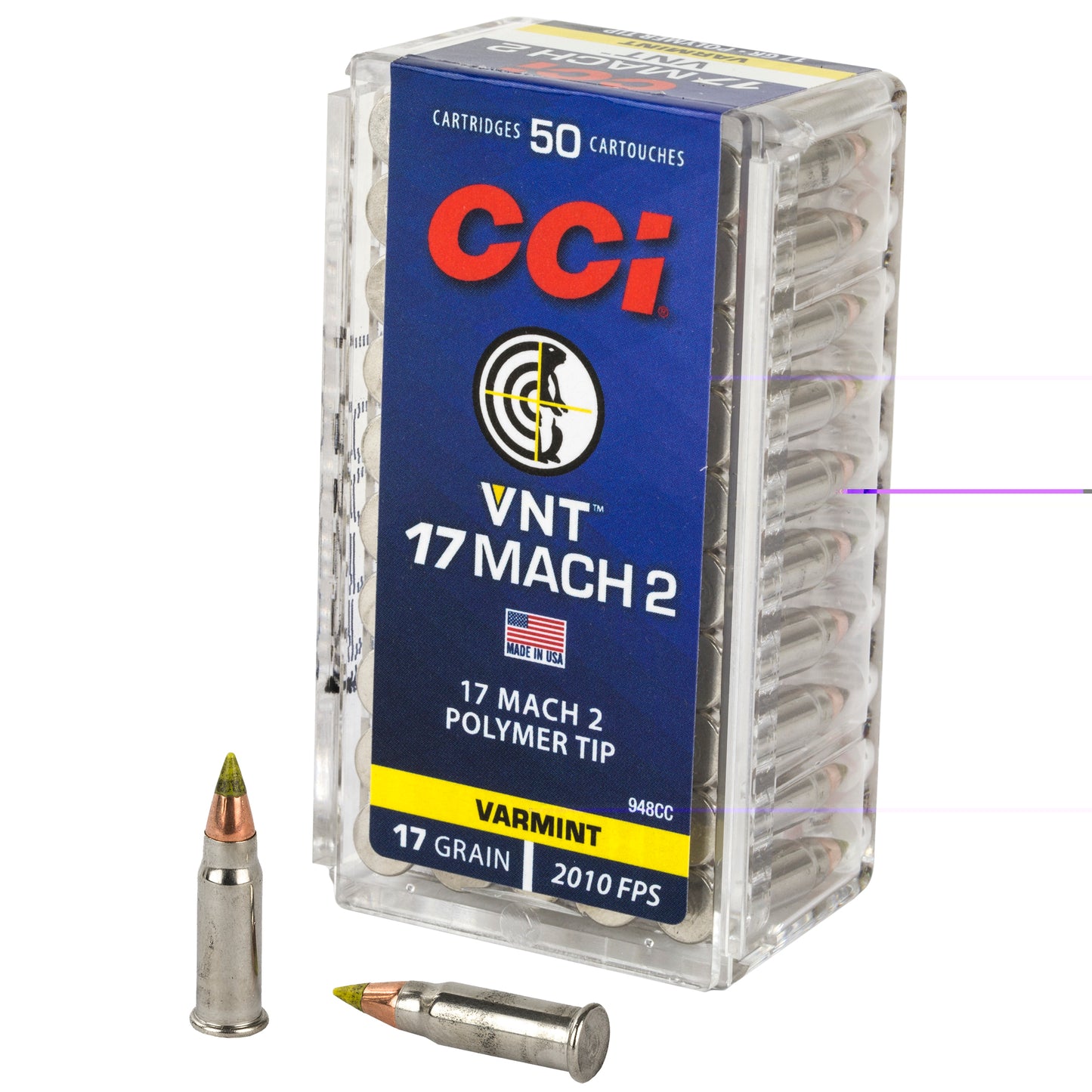 Cci 17 Mach 2 17gr Vrmnt Tip 50/5000