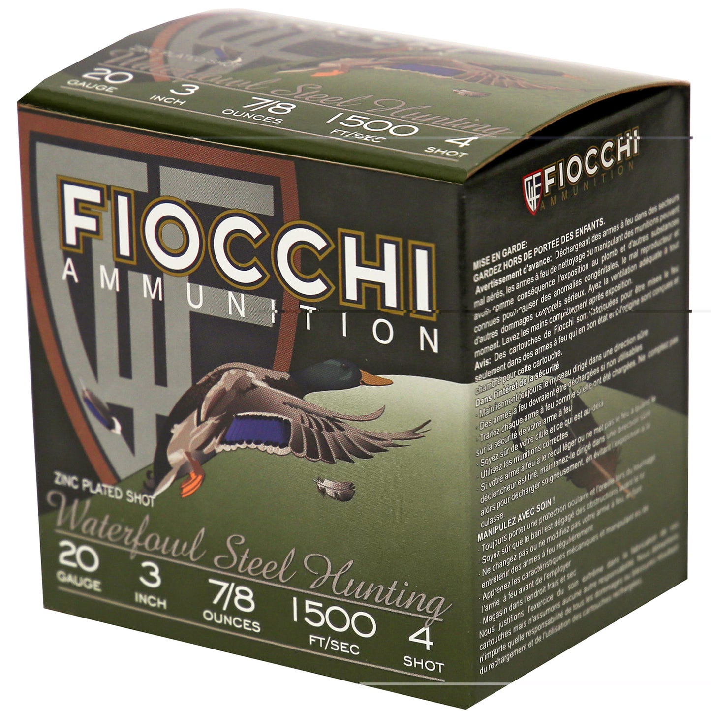 Fiocchi 20ga #4 Flyway Steel 25/250