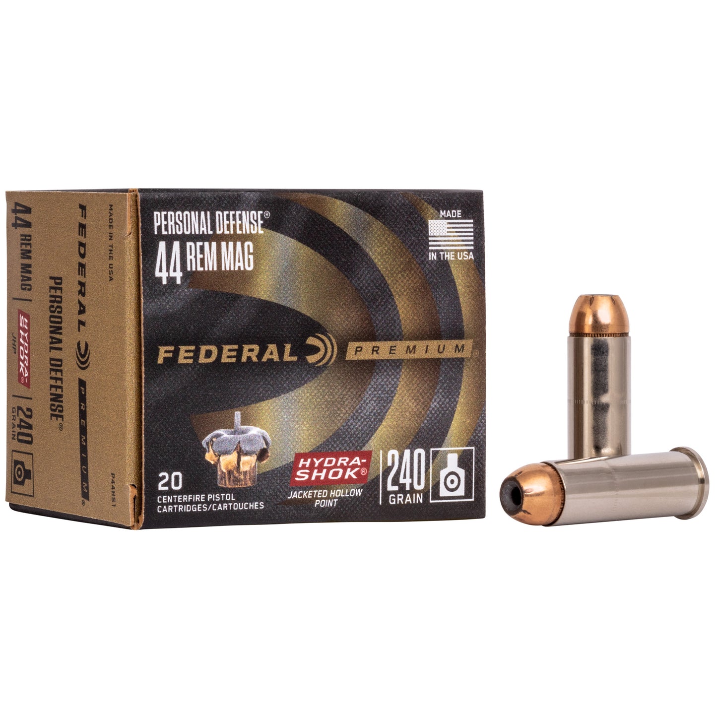 Fed Hydra-shok 44mag 240gr 20/500