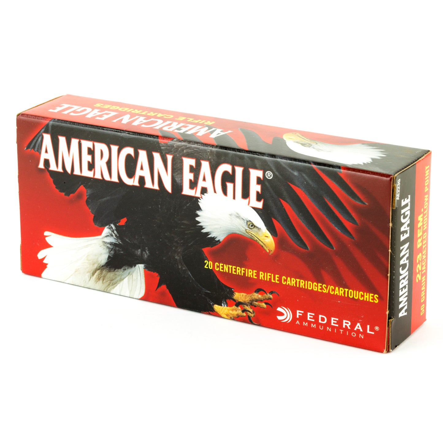 Fed Am Eagle 223 Rem 50gr Jhp 20/500