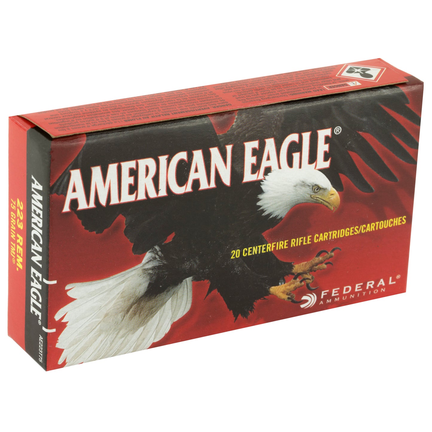 Fed Am Eagle 223 Rem 75gr Tmj 20/500