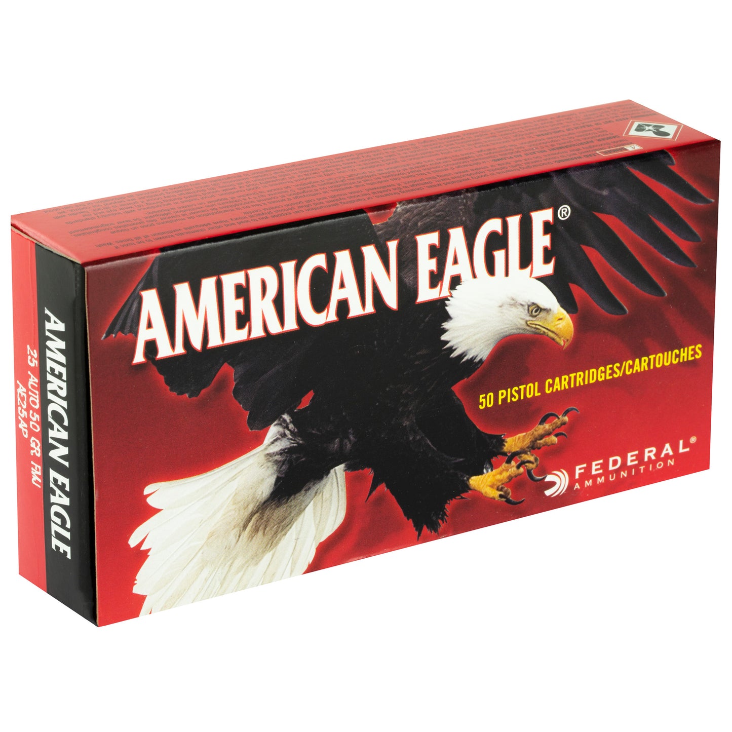 Fed Am Eagle 25acp 50gr Fmj 50/1000