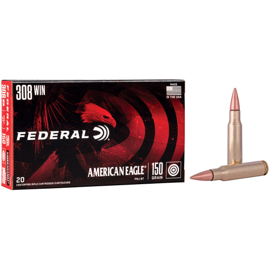 Fed Am Eagle 308 150gr Fmj 20/500