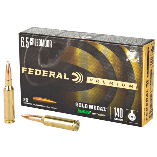 Fed Gold Mdl 6.5creed 140gr Smk 20