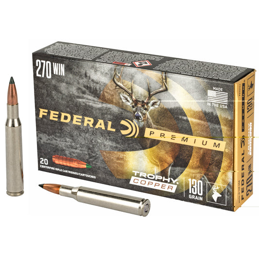 Fed Prm 270win 130gr Trphy Copper 20