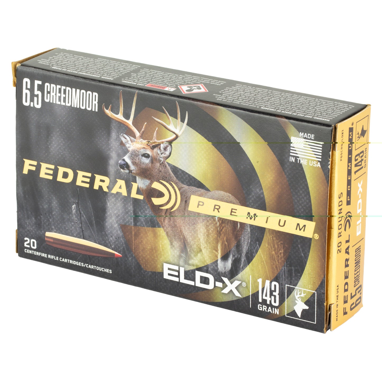 Fed Prem 6.5crd 143gr Eld-x 20/200