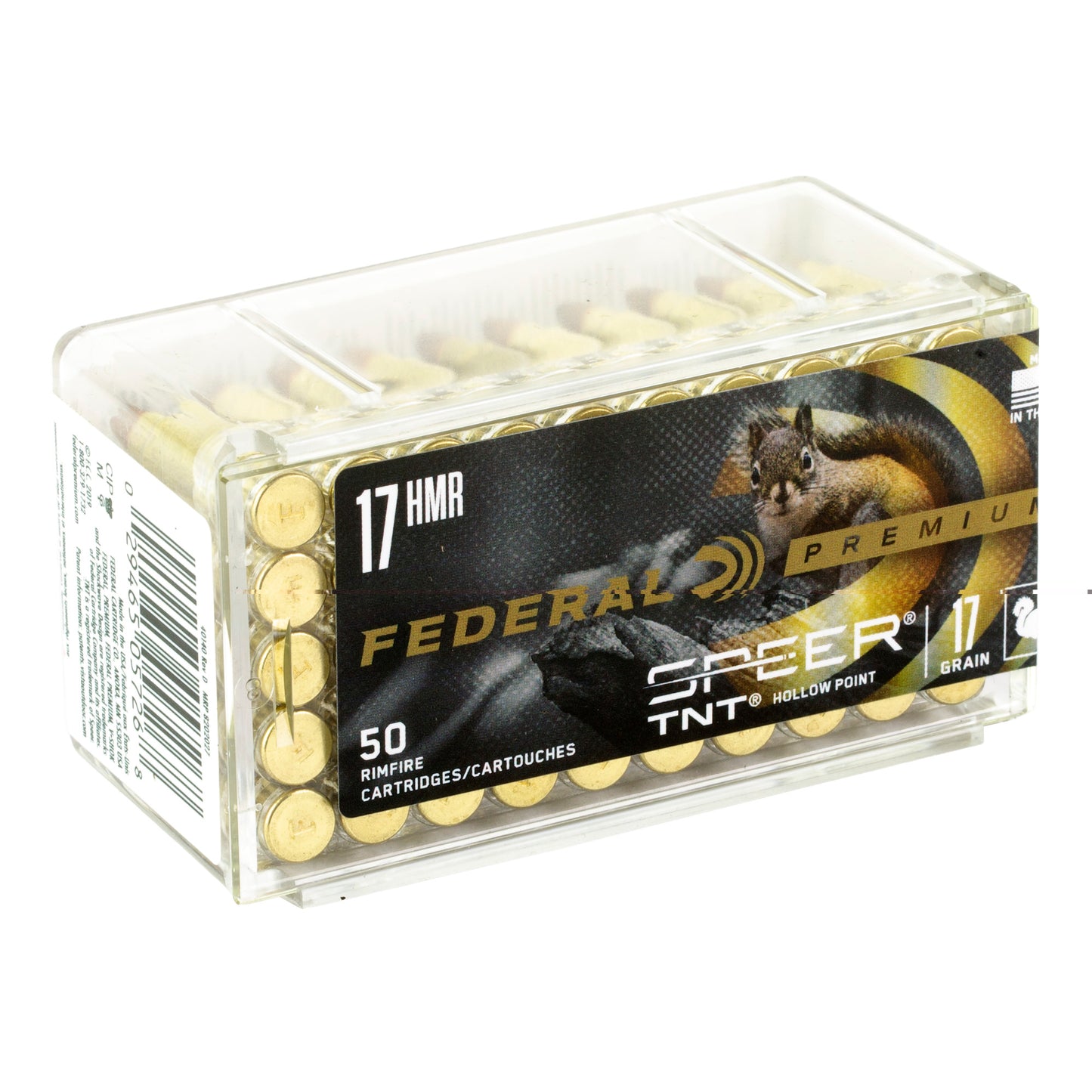 Fed Prm 17hmr 17gr Speer Tnt 50/3000