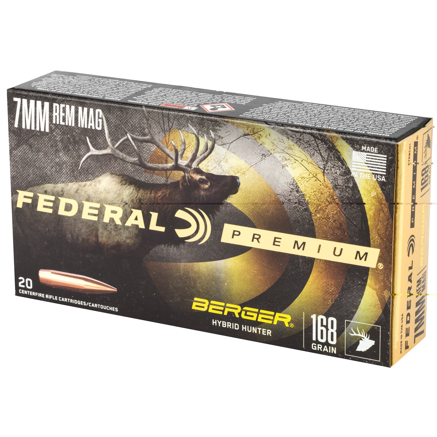 Fed Prm 7mmrem 168gr Hyb Hr 20/200