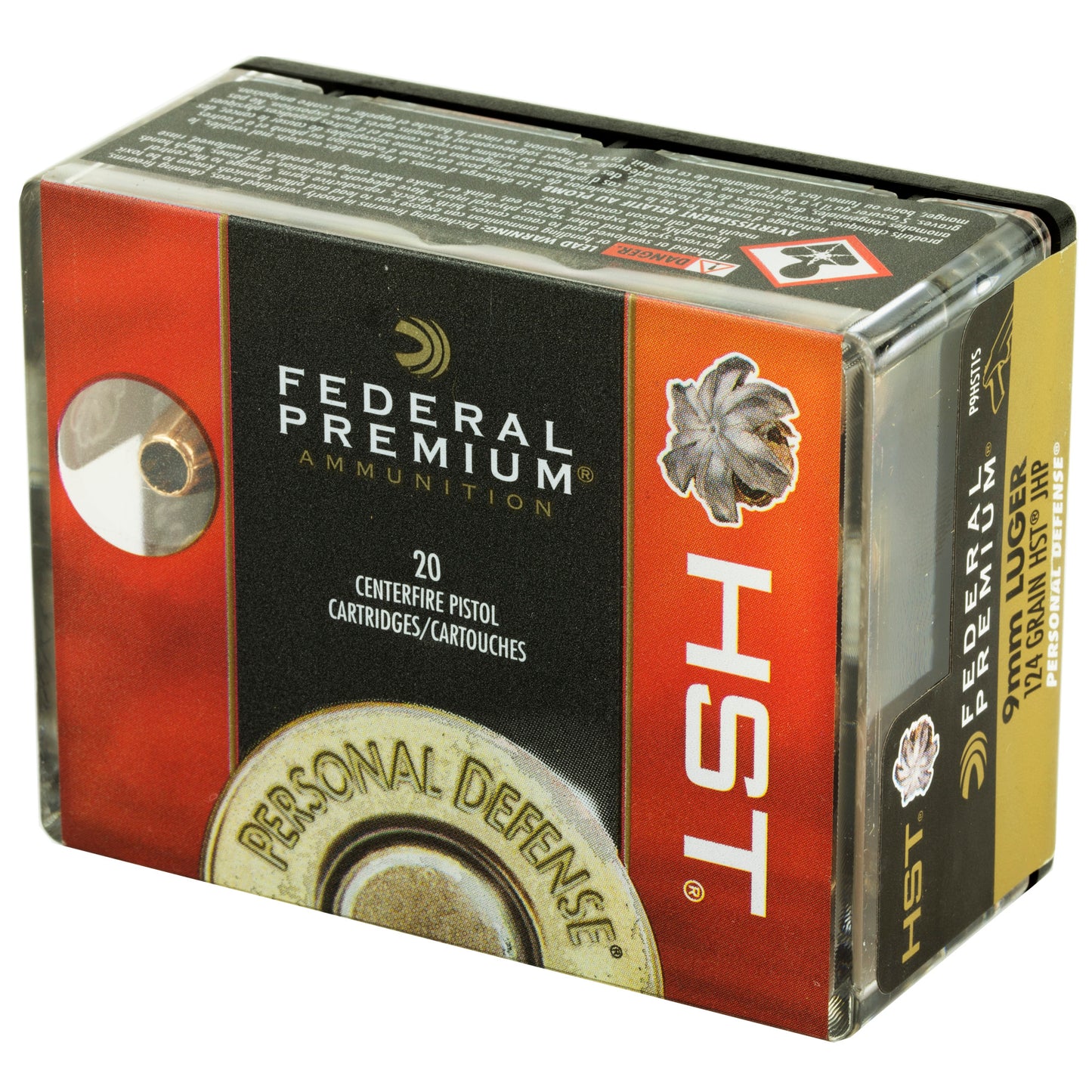 Fed Prm Hst 9mm 124gr Jhp 20/200