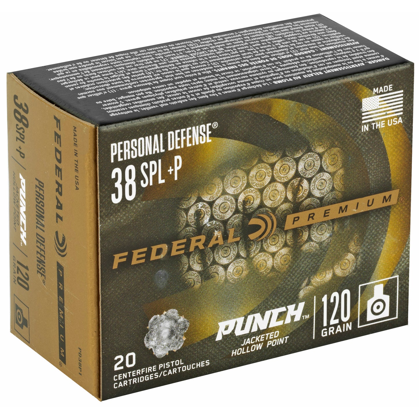 Fed Punch 38 Spl 120gr Jhp 20/200