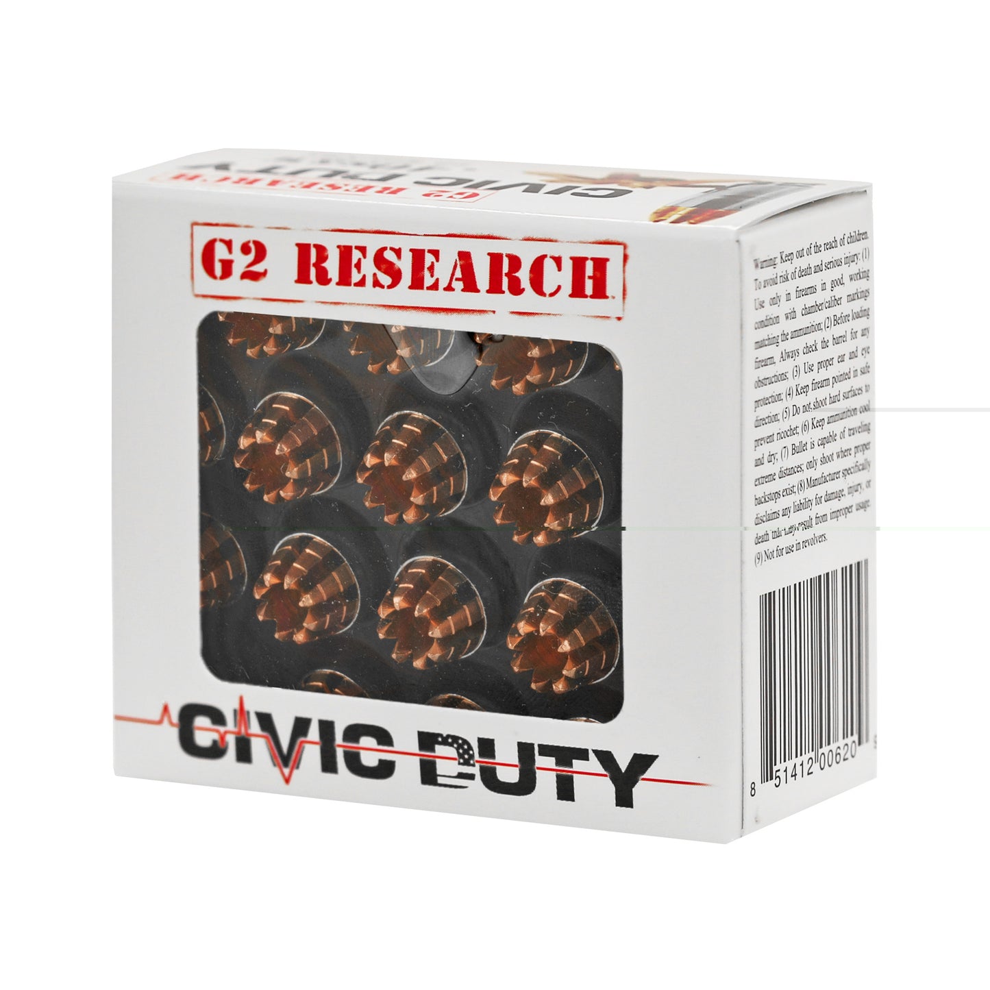 G2r Civic Duty 40s&w 122gr 20/500