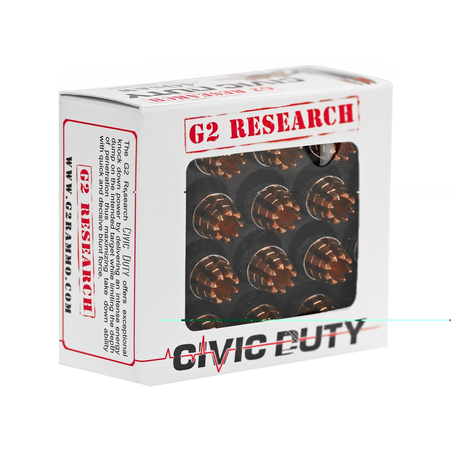 G2r Civic Duty 40s&w 122gr 20/500