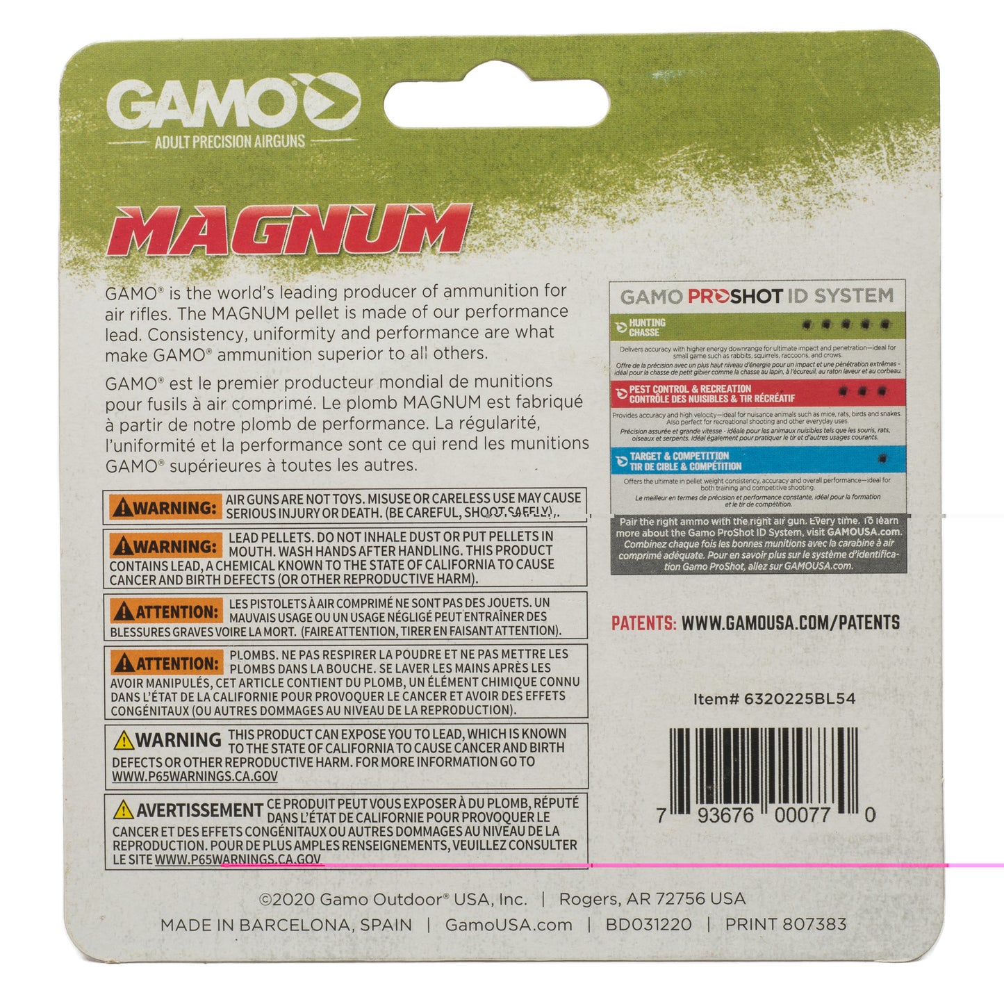 Gamo Magnum Sp Dbl Ring .22 250ct