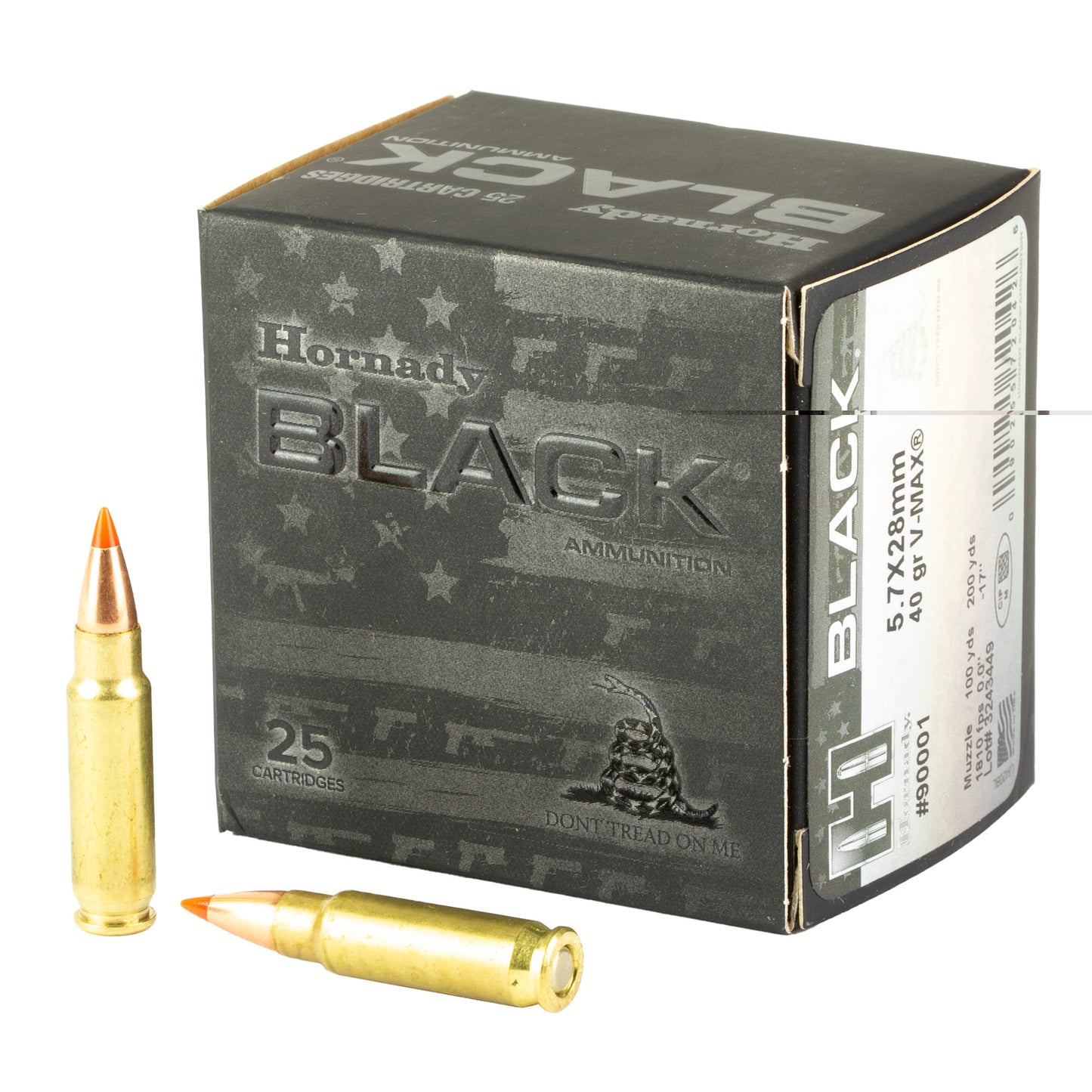 Hrndy Blk 5.7x28mm 40gr V-max 25/250