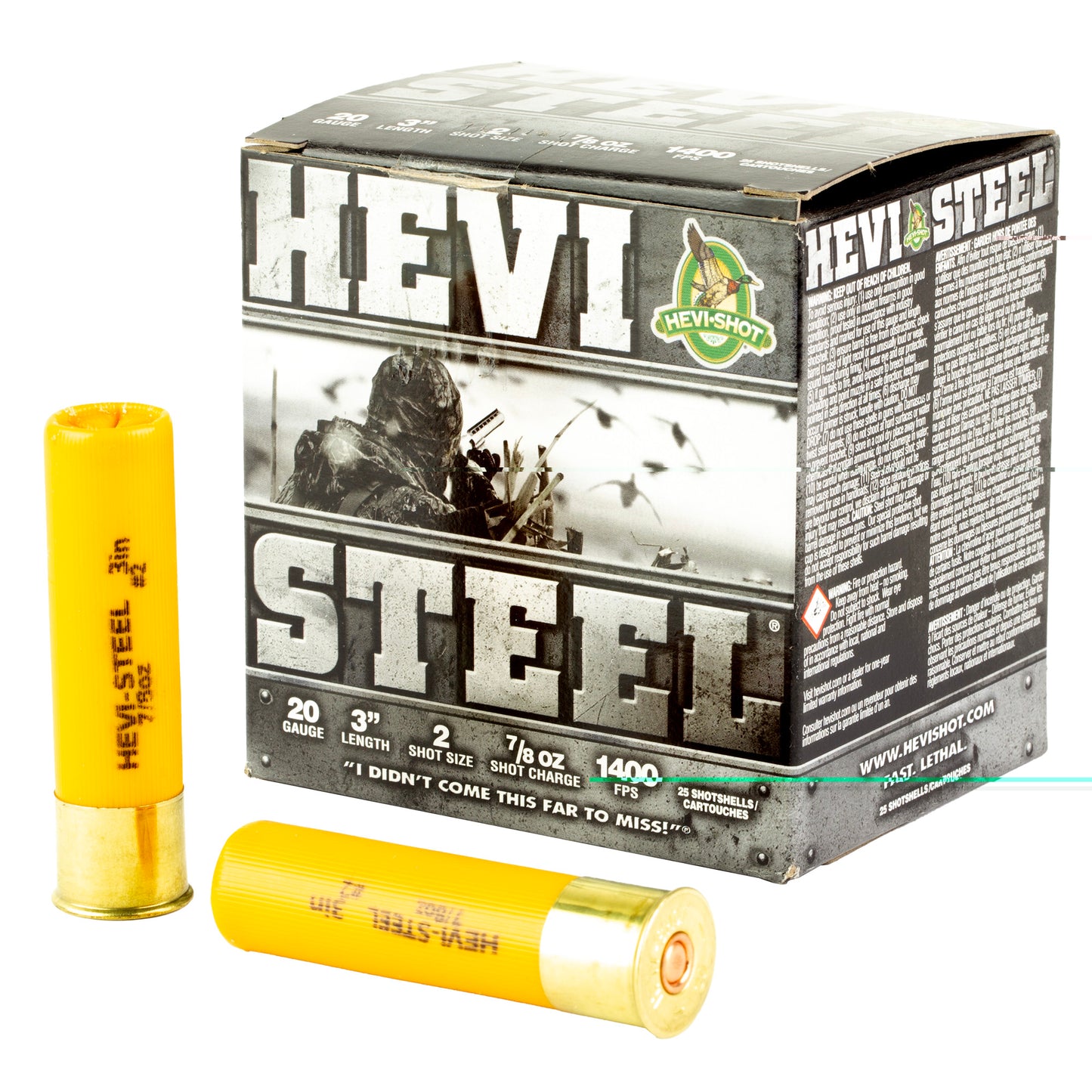 Hevi Steel 20ga 3" #2 25/250