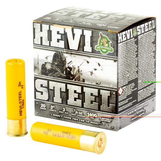 Hevi Steel 20ga 3" #3 25/250