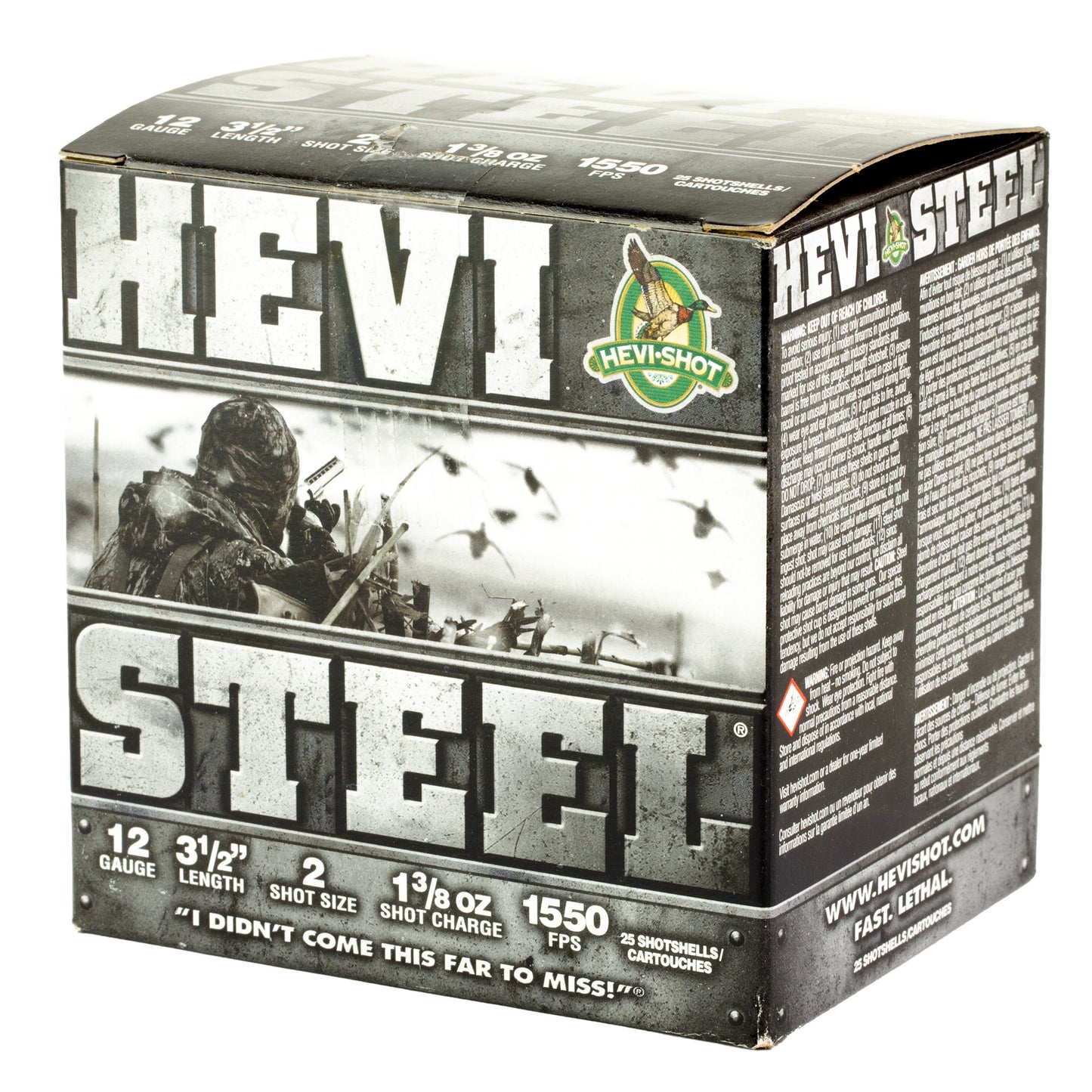 Hevi Steel 12ga 3.5" #2 25/250