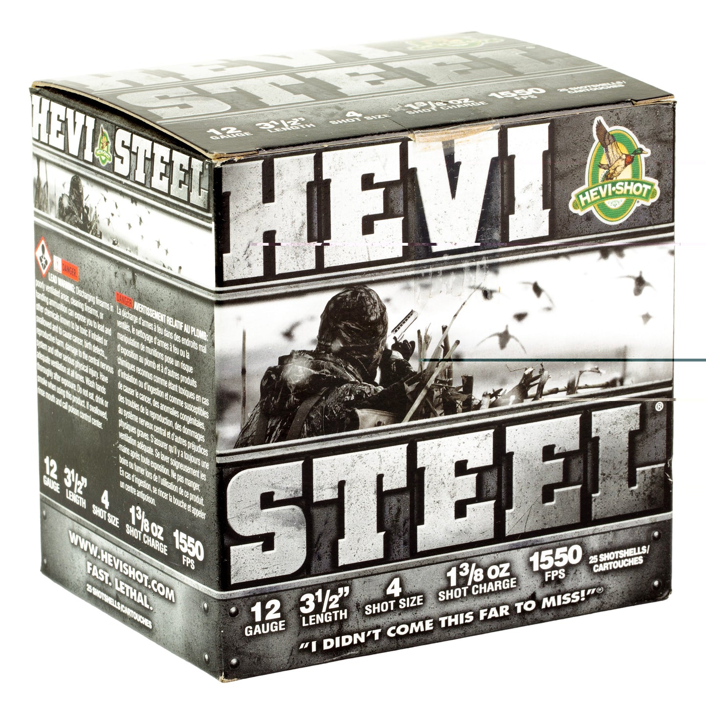 Hevi Steel 12ga 3.5" #4 25/250