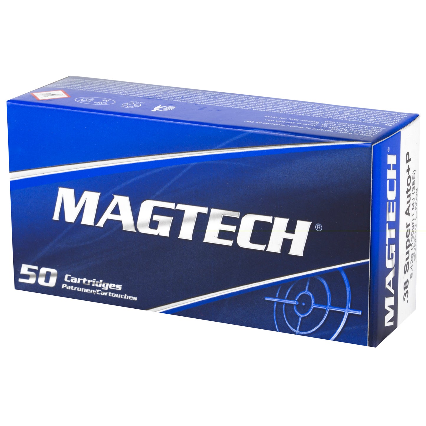 Magtech 38super +p 130gr Fmj 50/1000