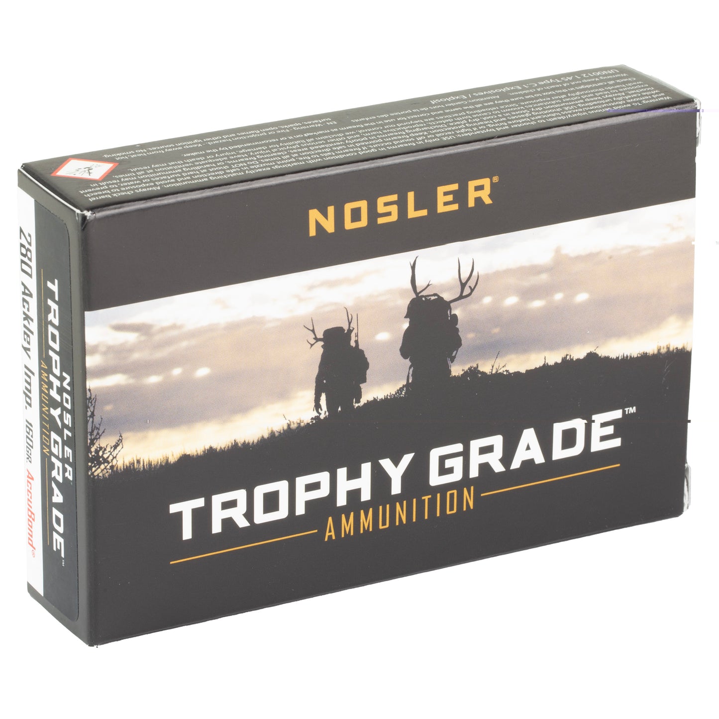 Nosler 280 Ack Imp 160gr Ab 20/200