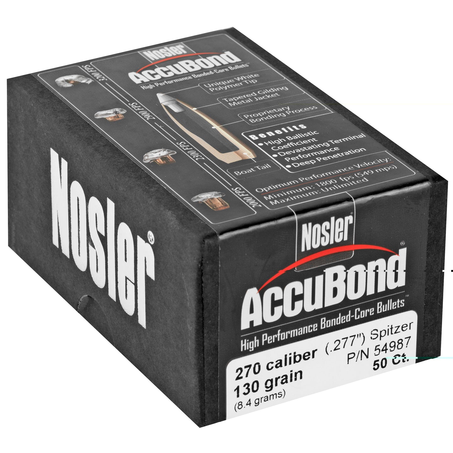 Nosler 270 Cal 130gr Accubond 50ct