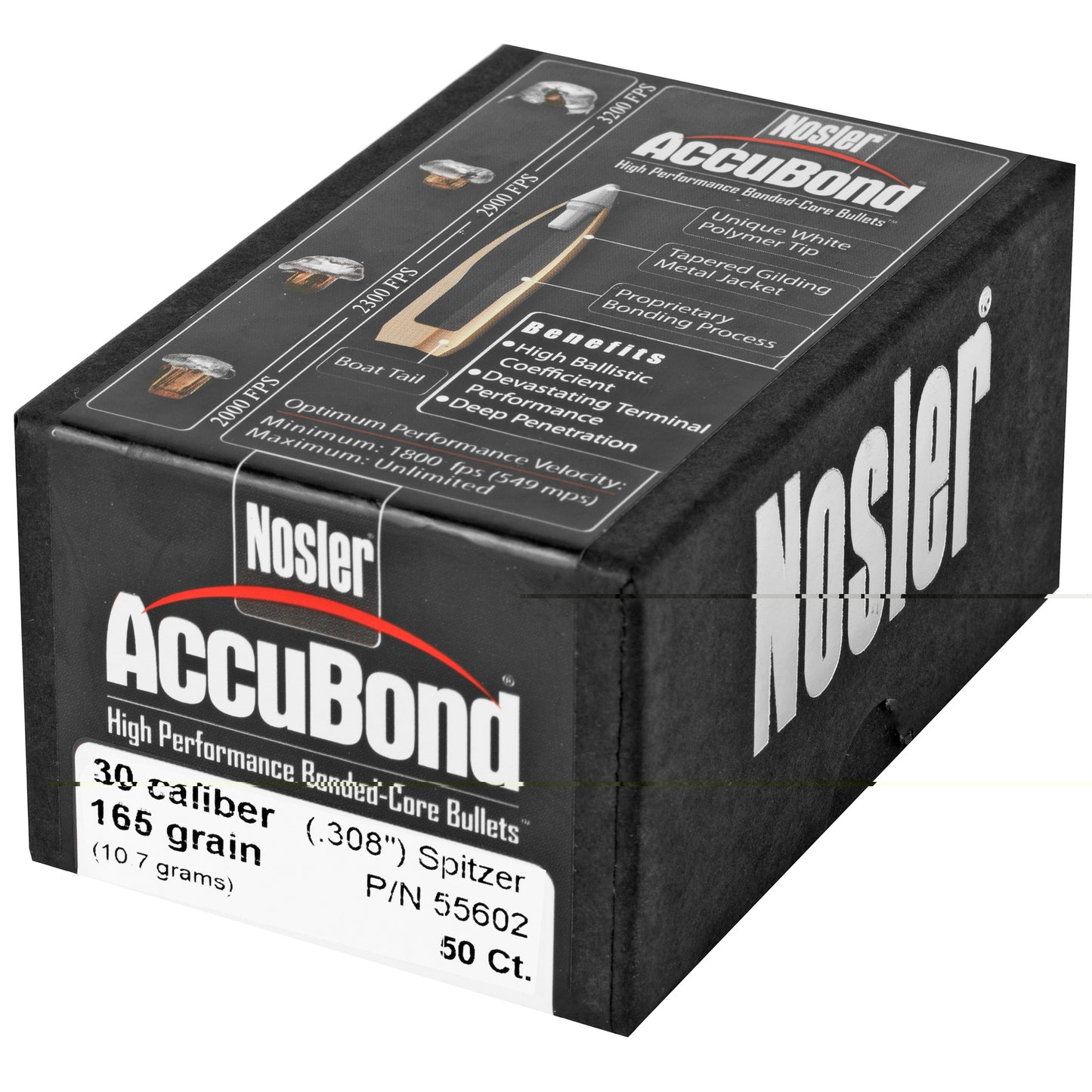 Nosler 30 Cal 165gr Accubond 50ct