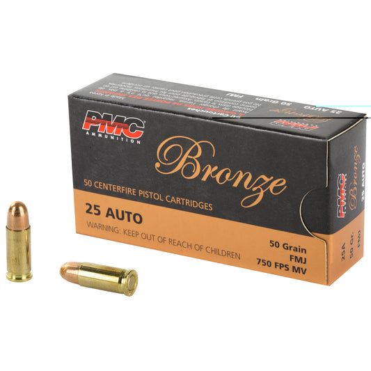 Pmc Brnz 25acp 50gr Fmj 50/1000