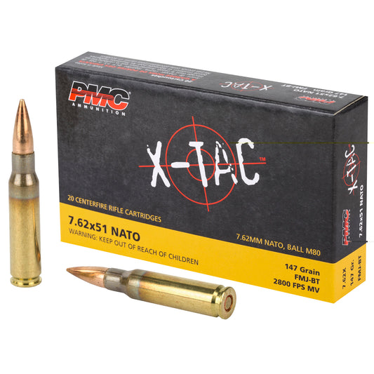 Pmc Xtac 762nato 147gr Fmj Bt 20/500