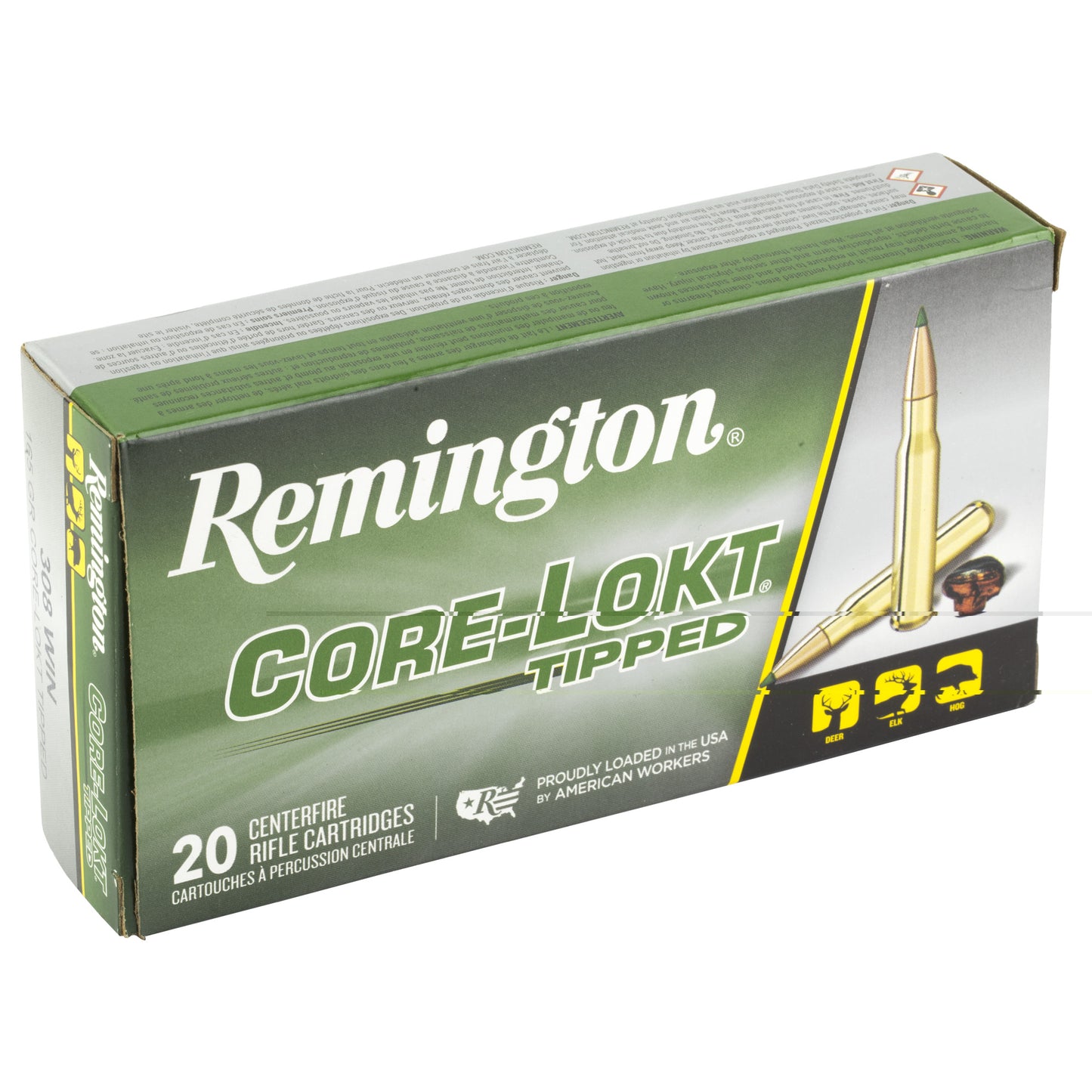 Rem 308 Win 165gr Clok Tipped 20/200