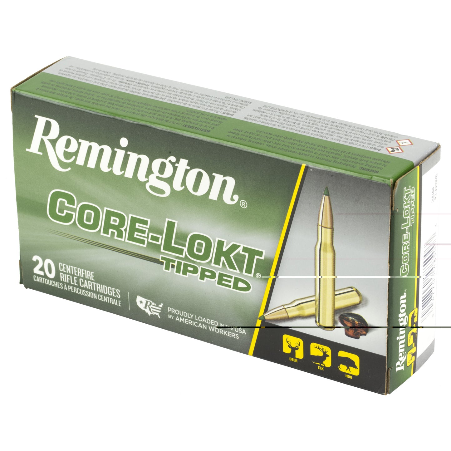 Rem 308 Win 165gr Clok Tipped 20/200