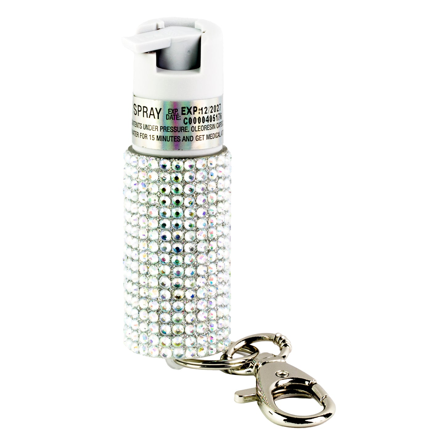 Sabre Jeweled Spray W/key Ring Slv