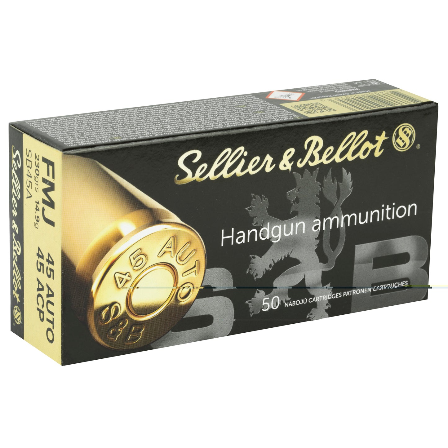 S&b 45acp 230gr Fmj 50/1000