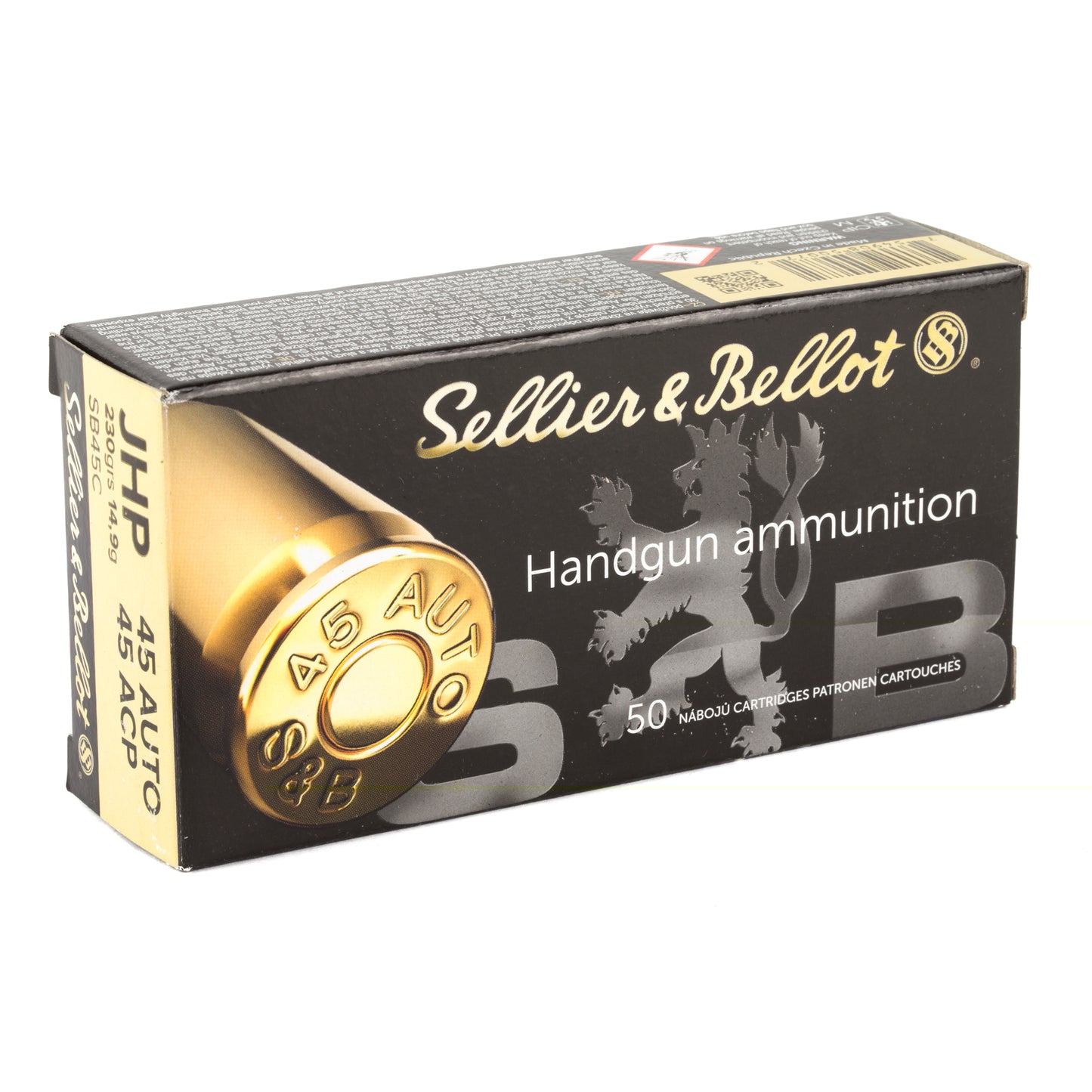 S&b 45acp 230gr Jhp 50/1000