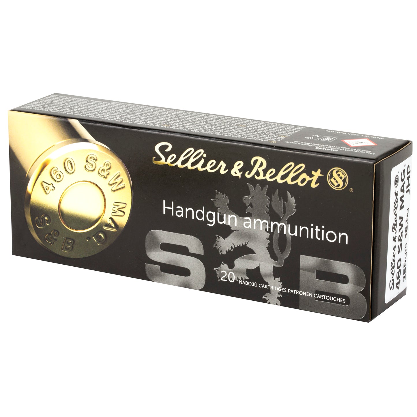 S&b 460sw 255gr Jhp 20/240