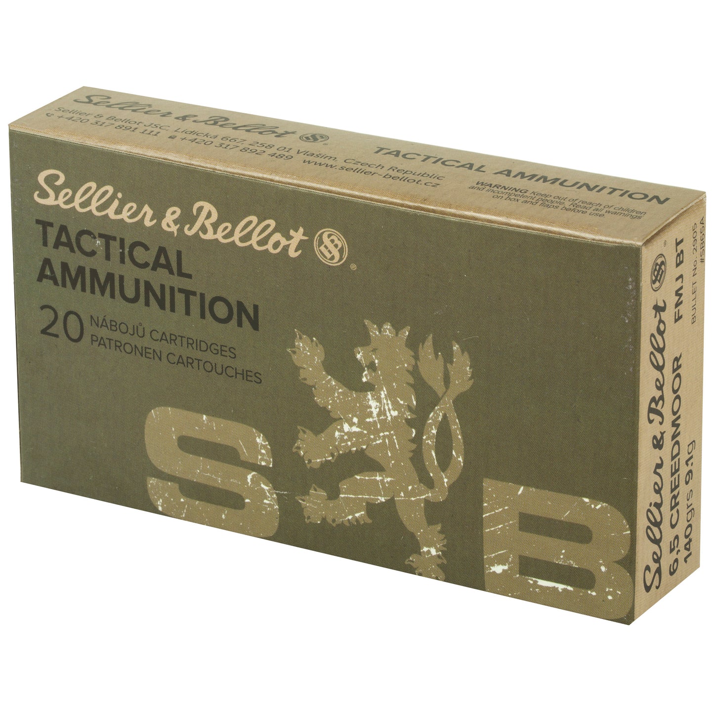 S&b 6.5creed 140gr Fmj 20/500