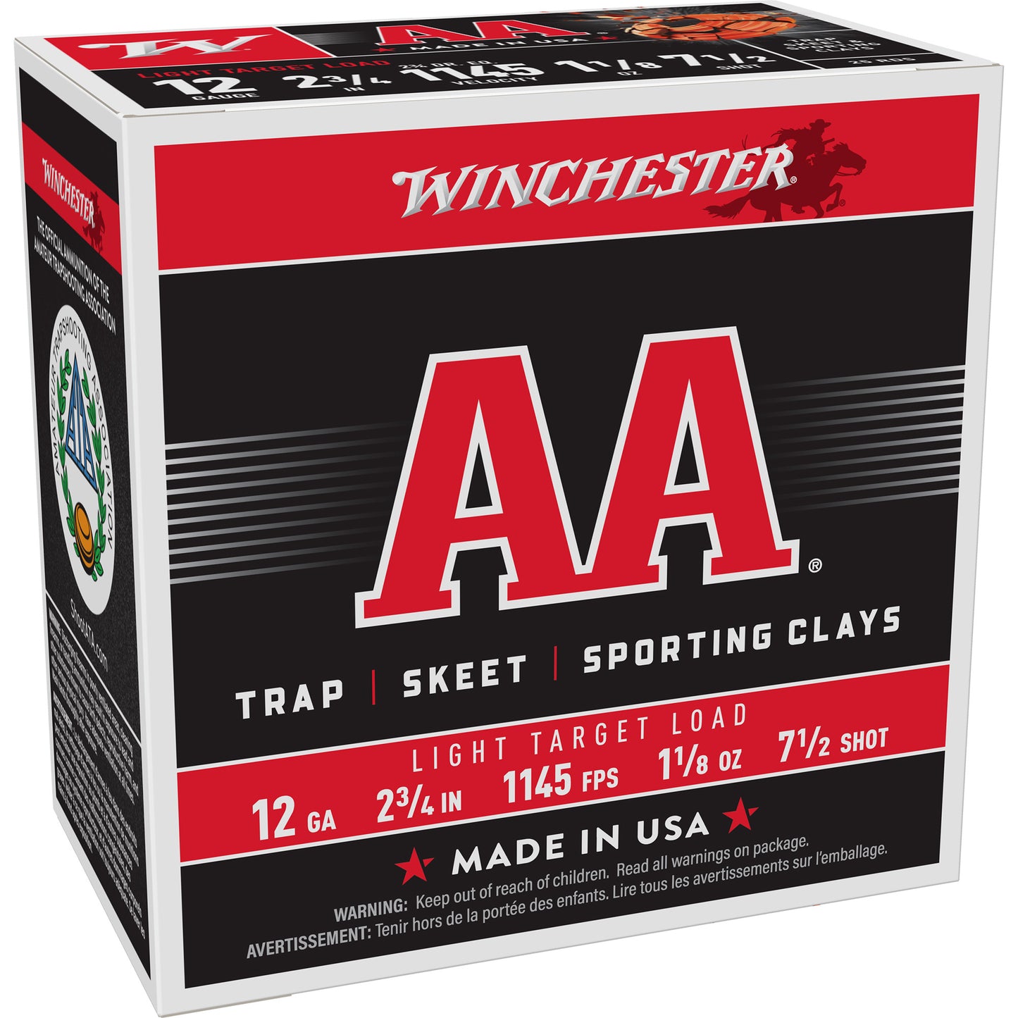 Win Aa Trgt 12ga 2.75" #8 25/250