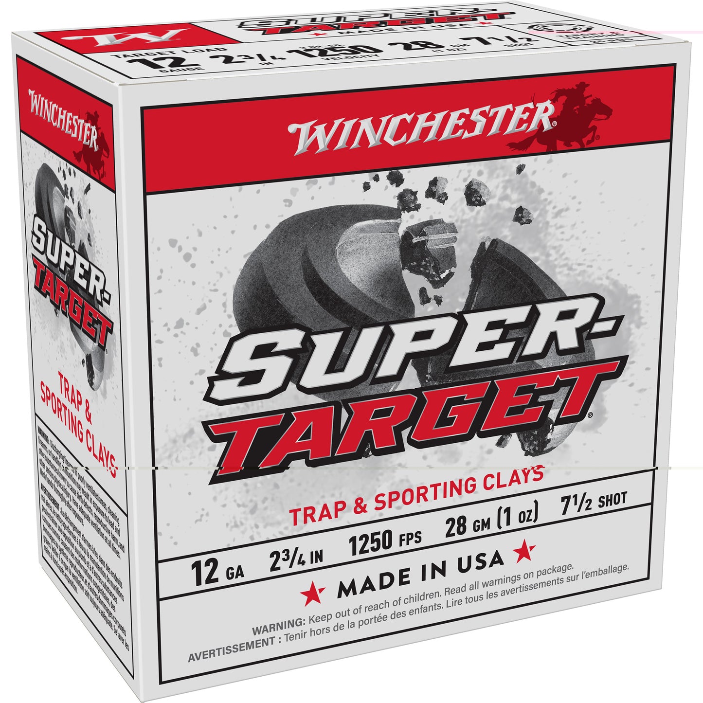 Win Spr-trgt 12ga 2-3/4" #7.5 25/250